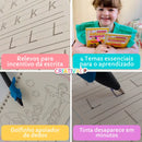 Novo KIT com 4 Cadernos de Caligrafia Mágicos Reutilizáveis Criativaê - Lançamento em Português