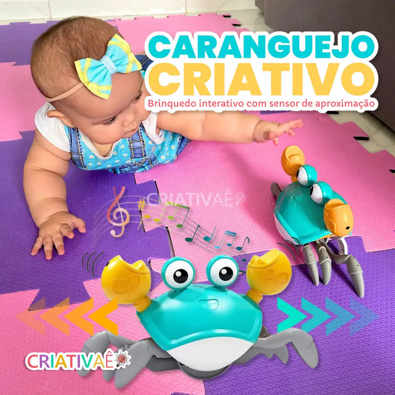 Caranguejo Criativo com Sensor de Obstáculos, Música e Luzes
